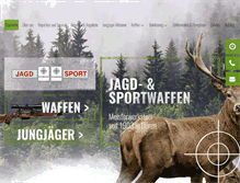 Tablet Screenshot of jagdsport-schumacher.de